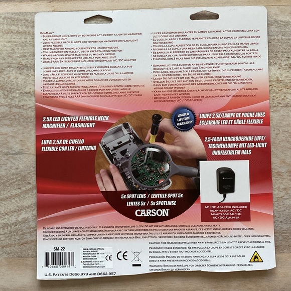 LED Lighted Flexible Neck Magnifier - Picture 4 of 10